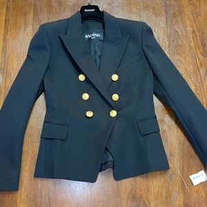 Black Balmain Blazer